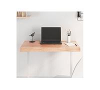 Tafelblad natuurlijke rand 80x60x(2-6) cm eikenhout lichtbruin363946