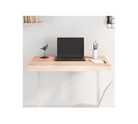 vidaXL Dessus de Table, Remplacement du Plateau de Table avec Bord Vif, Tableau de Bricolage, Bois Massif Non Traité Bordure Assortie