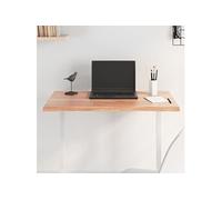 vidaXL Dessus de Table, Remplacement du Plateau de Table avec Bord Vif, Tableau de Bricolage, Bois Chêne Massif Traité Bordure Assortie