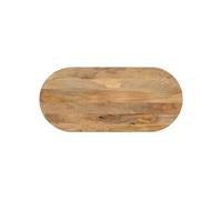 Vidaxl Dessus De Table 110x40x3,8 Cm Ovale Bois Massif De Manguier Multicolore