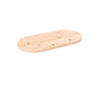 vidaXL Plateau de table 60×30×2,5 cm en bois de pin massif ovale