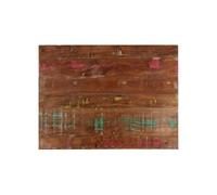 Tafelblad rechthoekig 90x70x2,5 cm massief gerecycled hout371074