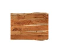 Tafelblad rechthoekig natuurlijke rand 70x60x3,8 cm acaciahout370643