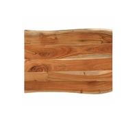 Tafelblad rechthoekig natuurlijke rand 90x60x2,5 cm acaciahout370621