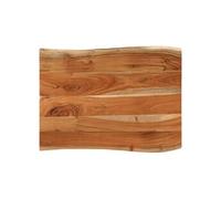 Tafelblad rechthoekig natuurlijke rand 90x60x3,8 cm acaciahout370645