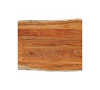 Tafelblad rechthoekig natuurlijke rand 90x80x3,8 cm acaciahout370651
