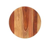 vidaXL Dessus de table 285968 Rond 50 cm Bois massif d'acacia 15-16 mm Verni brun