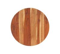 vidaXL Dessus de table 285971 Bois d'acacia massif rond 15-16 mm 80 cm