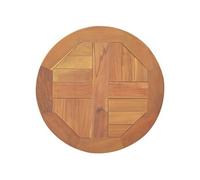 Vidaxl Dessus De Table Bois De Teck Solide Rond 2,5 Cm 40 Cm Multicolore