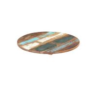 Vidaxl Dessus De Table Rond 50 Cm 25-27 Mm Bois De Récupération Solide Marron