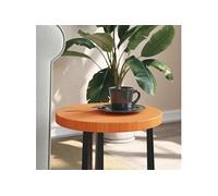 Tafelblad rond Ã~30x2,5 cm massief grenenhout wasbruin847124