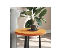 Tafelblad rond Ã~40x2,5 cm massief grenenhout wasbruin847125