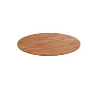 Tafelblad rond Ã~50x1,5 cm behandeld massief eiken lichtbruin342960