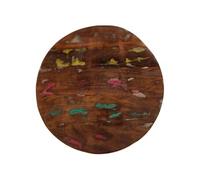 Tafelblad rond Ã~ 50x1,5 cm massief gerecycled hout370020