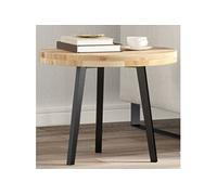 Tafelblad rond Ã~ 50x4 cm massief acaciahout4008689