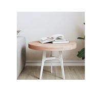vidaXL Dessus de Table, Plateau de Table de Remplacement, Dessus de Table Basse Salle de Séjour Intérieur, Ø50x4 cm Rond Bois Massif de Hêtre