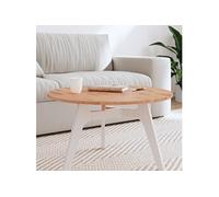 Vidaxl Dessus De Table Ø70x1,5 Cm Rond Bois Massif De Hêtre Multicolore