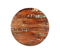Tafelblad rond Ã~ 70x2,5 cm massief gerecycled hout370027