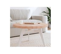 Vidaxl Dessus De Table Ø70x4 Cm Rond Bois Massif De Hêtre Marron