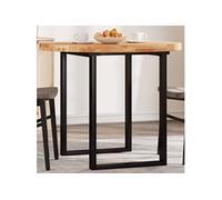 vidaXL Dessus de table rond Ø90 x 4 cm Bois massif d'acacia Marron