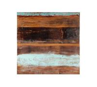 Vidaxl Dessus De Table Carré 80x80 Cm 25-27 Mm Bois De Récupération Marron