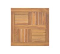 Tafelblad vierkant 50x50x2,5 cm massief teakhout316156