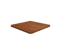 Tafelblad vierkant 50x50x2,5cm behandeld eiken donkerbruin343043