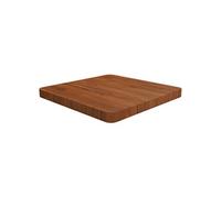 Tafelblad vierkant 50x50x4cm behandeld eiken donkerbruin343075