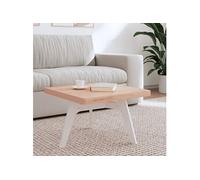 vidaXL Plateau de table de remplacement carré 60x60x4 cm bois massif hêtre marron