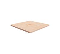 Tafelblad vierkant 70x70x2,5 cm onbehandeld massief eikenhout342931