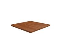 Tafelblad vierkant 70x70x2,5cm behandeld eiken donkerbruin343045