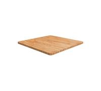 Tafelblad vierkant 70x70x2,5cm massief eiken lichtbruin343031