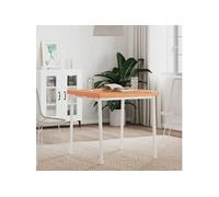 vidaXL Dessus de Table, Plateau de Table de Remplacement, Dessus de Table Basse Salle de Séjour Intérieur, 70x70x4 cm Carré Bois Massif de Hêtre