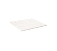 Tafelblad vierkant 80x80x2,5 cm massief grenenhout wit824391
