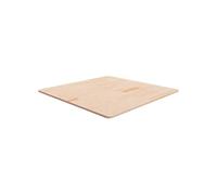 Tafelblad vierkant 90x90x1,5 cm onbehandeld massief eikenhout342919