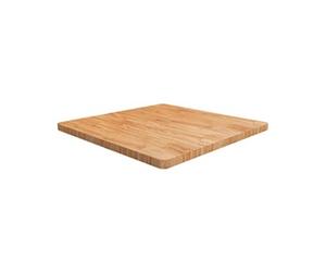 Tafelblad vierkant 90x90x4cm massief eikenhout lichtbruin343063