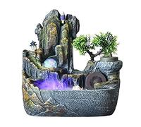 tafelfontein Tabletop Fountain Rockery Cascade Fontaine Calme and Relaxante Son Son Croître Artisanat pour la chambre à coucher Chambre à coucher Décoration de bureau decoratieve tafelfontein(Medium)