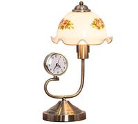 tafellamp Horloge Créative Américaine Et Lampe De Table Chambre Lampe De Chevet Salon Décoration Bord Plusieurs Lampes De Table, Utilisé for L'étude Bureau Décor Lampe De Bureau LED tafellamp
