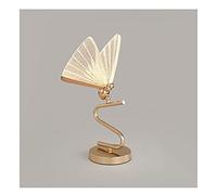 tafellamp Lampe de table de chevet Creative Butterfly Chambre à coucher Simple Chambre de bureau Lampe de galvanoplastie Adapté à la lampe de table moderne dans la chambre et le salon LED tafellamp