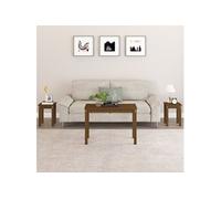 Tafeltjesset 3 st massief grenenhout honingbruin824981