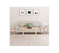 Vidaxl Tables Gigognes 3 Pcs Bois De Pin Massif Marron