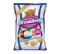 Taffel Broadway less fat sour cream & onion flavored chips 4 Packs of 325g 46oz