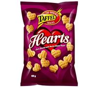 Taffel Hearts corn chips 10 Packs of 60g 21oz
