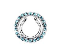 Taffstyle Piercing à clicker anneau tétons piercing intime piercing de téton faux piercing de poitrine pince bouclier cristaux