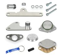 Tafmet Kit de vanne EGR Rechange Suppression pour BMW avec moteurs diesel N47 N47S - Acier inoxydable et Aluminium - Clapet anti-retour à battant - 1 port - Bride 20 mm - Silver