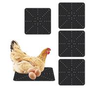 Tafouches de Nidification, Coussinets de Nidification de Poulet - Mat de Poule de Nidification coop | Litière élastique Lavable 4X Silicone pour couvée à perchoir Pose des poudres de Pouces de Pouces