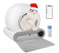 TaFoyu Litiere Chat autonettoyante,65L + 9L Extra Large autonettoyante pour Plusieurs Chats, contrôle APP/élimination des odeurs/Protection de sécurité Smart Cat Litter Box