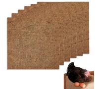Taft de nid de poulet en fibre de coco - tapis de pose de poule réutilisables | Boucons de sol coopératifs biologiques Oeufs nicheurs, matériau doux durable pour le confort de litière de volaille et e