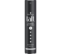 Taft Laque pour cheveux Power Invisible degré de maintien 5 (250 ml), spray coiffant sans collage et sans alourdissement, laque pour cheveux sans silicone pour une tenue jusqu'à 24 h