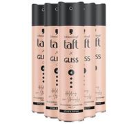 Taft Lot de 5 sprays coiffants Gliss Holding me Strongly - Degré de tenue 4 (5 x 250 ml) - Spray coiffant offrant une tenue forte pour tous les types de cheveux - Spray sans silicone avec huile